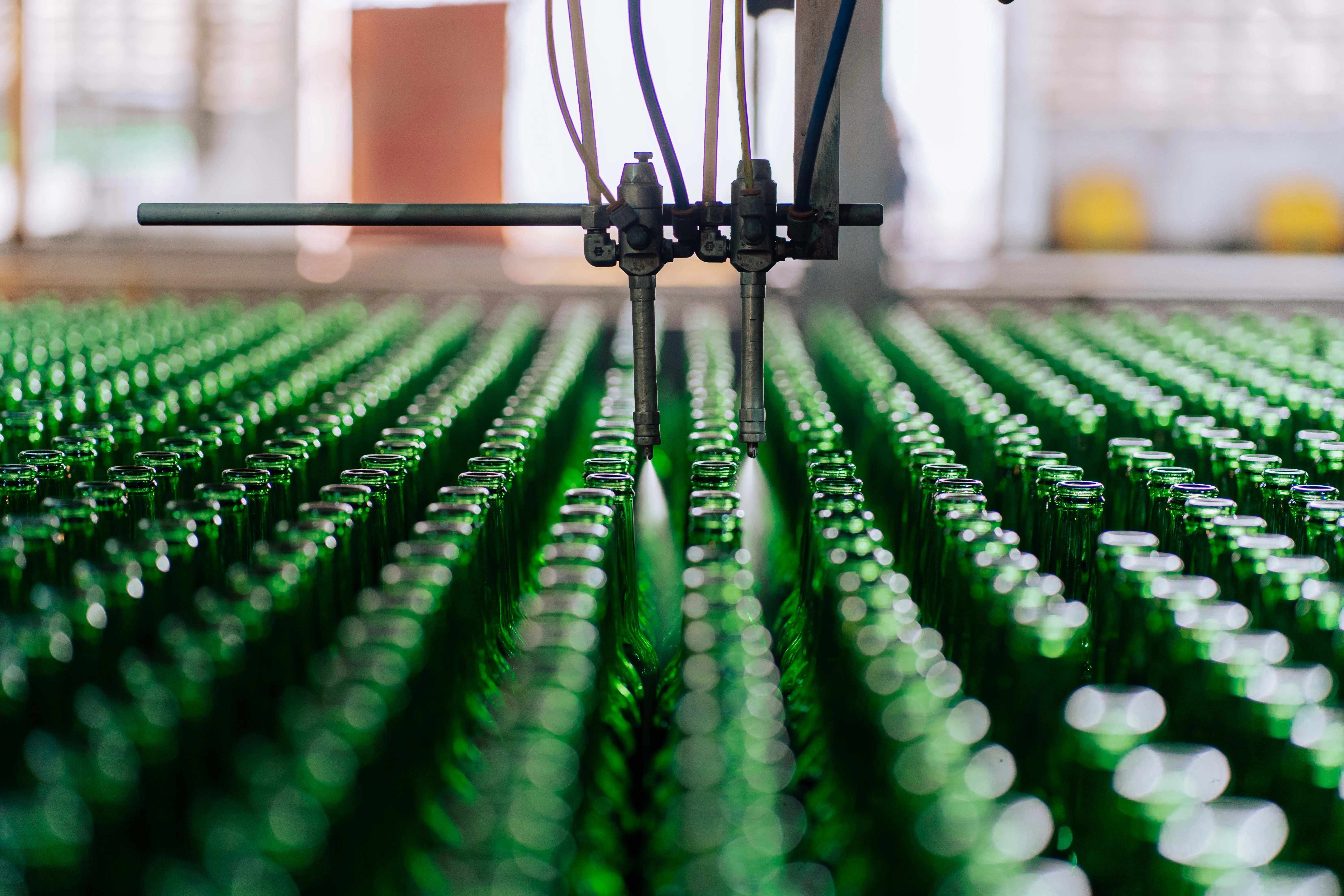 Chaîne de production de bouteilles